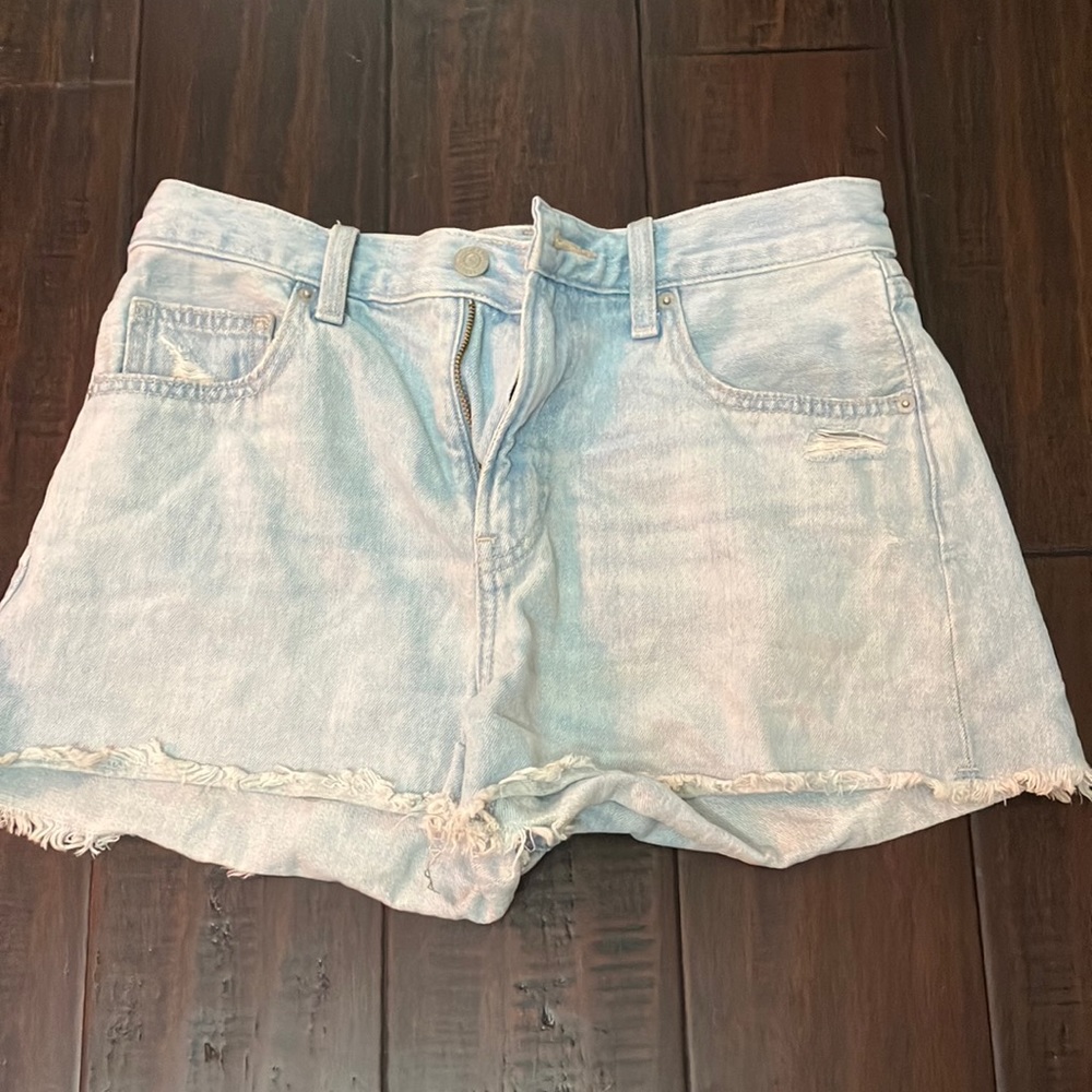 light blue jean shorts size s/m
